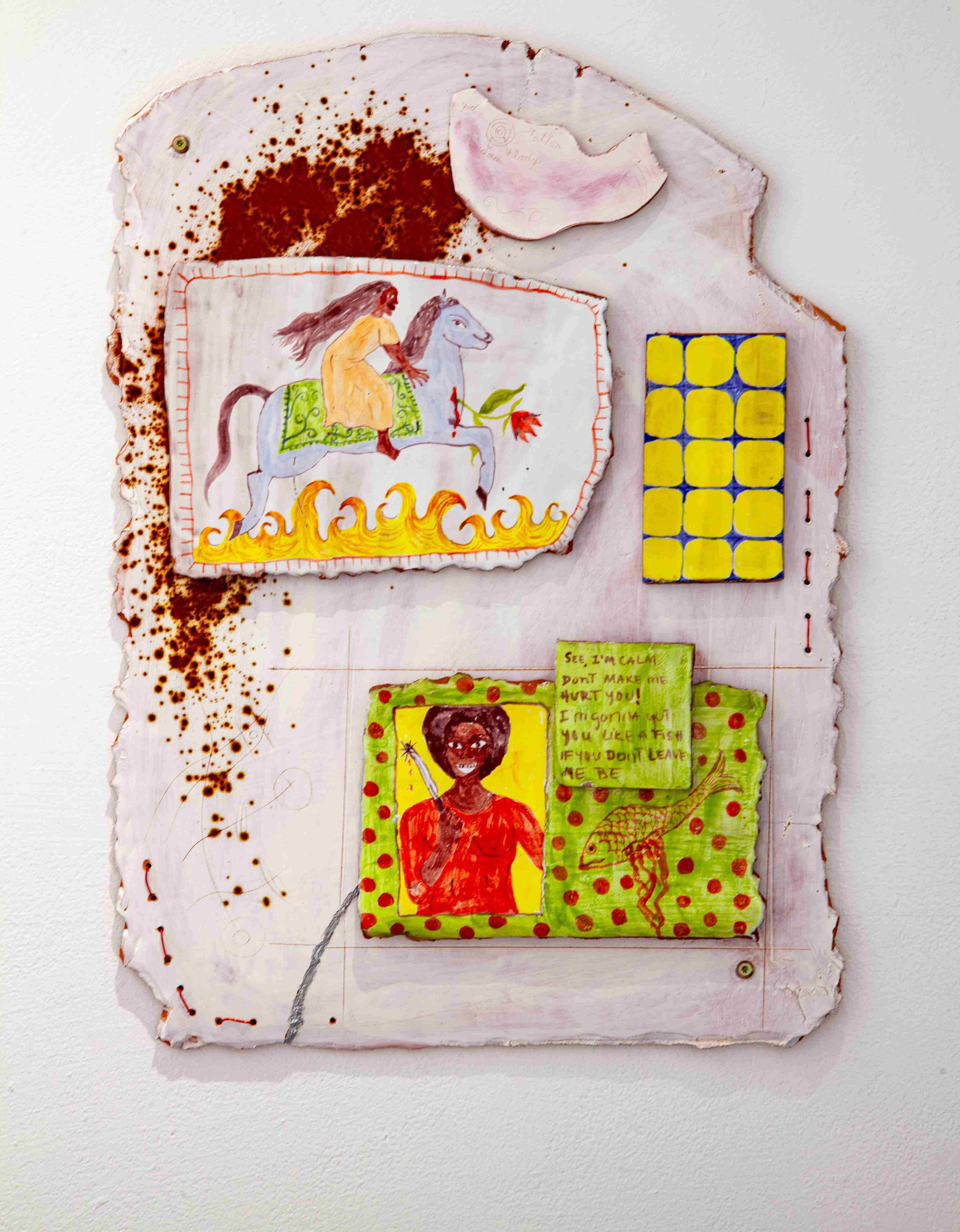 Painted ceramics by Day Brierre